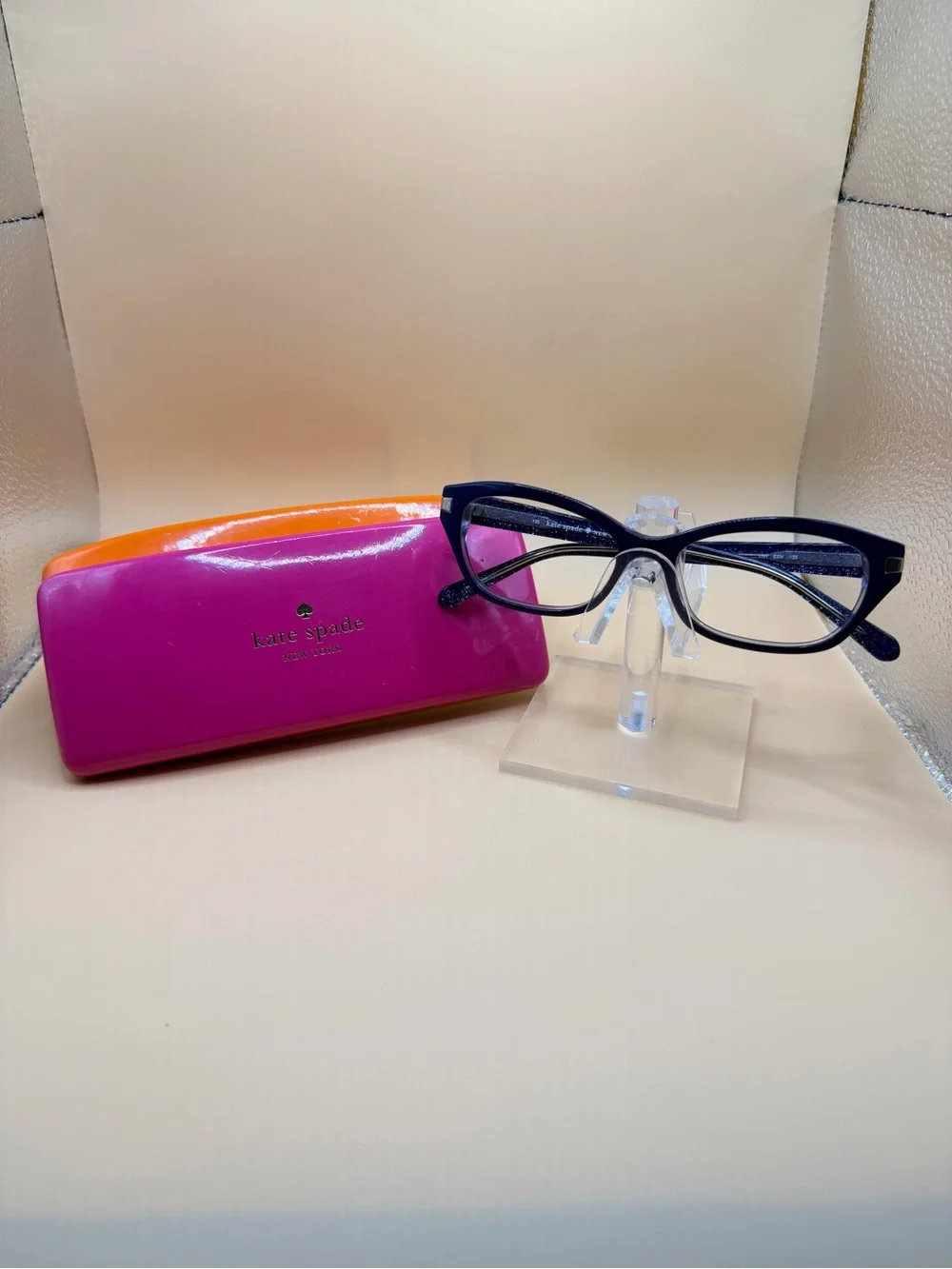 kate spade navy cat-eye glasses